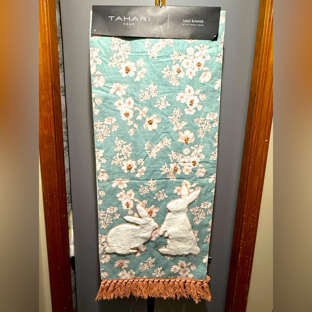 Tahari Spring Easter table runner NWT